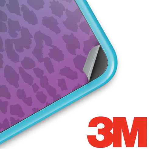Cheetah Print Purple and Blue Nintendo 2DS XL (2017) Skin